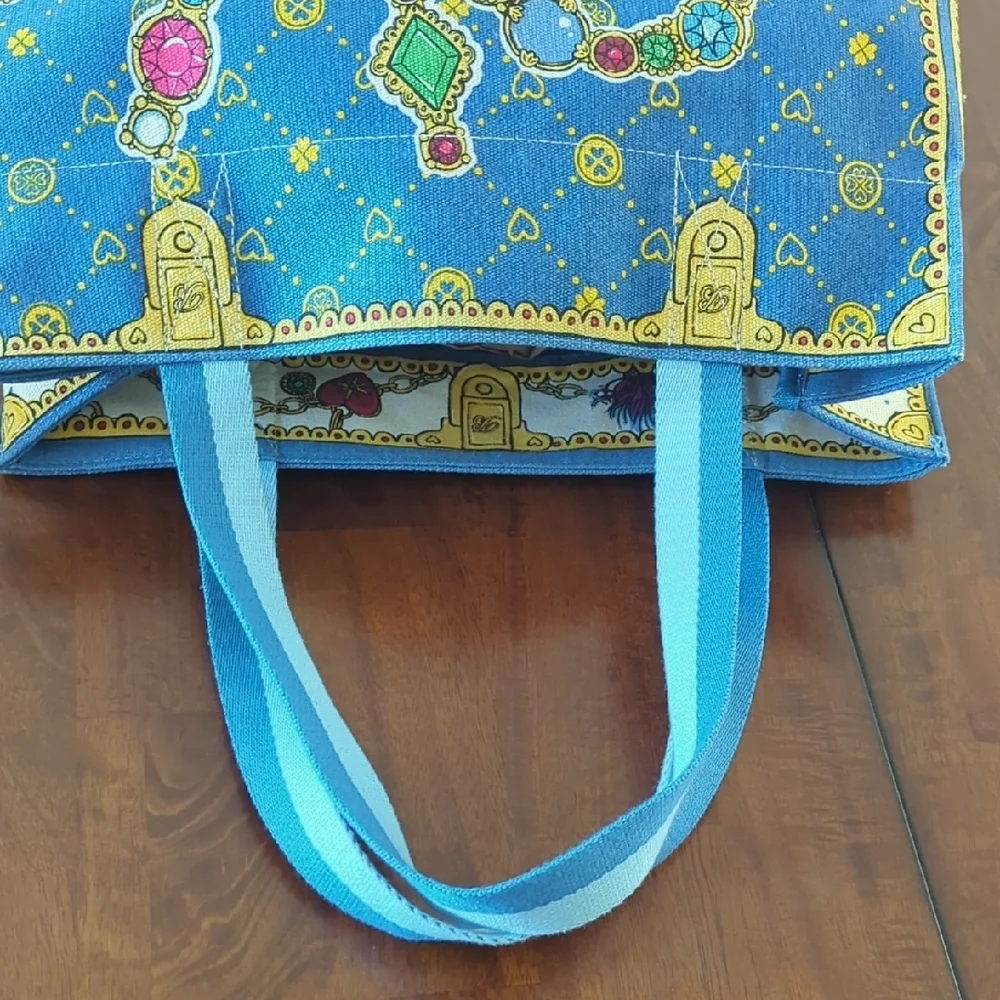 Brighton Jewel-Embellished Design Canvas Tote - Picture 6 of 8